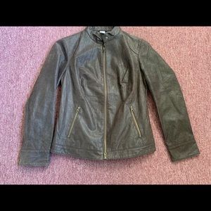 Genuine Leather Chocolate Brown Jacket